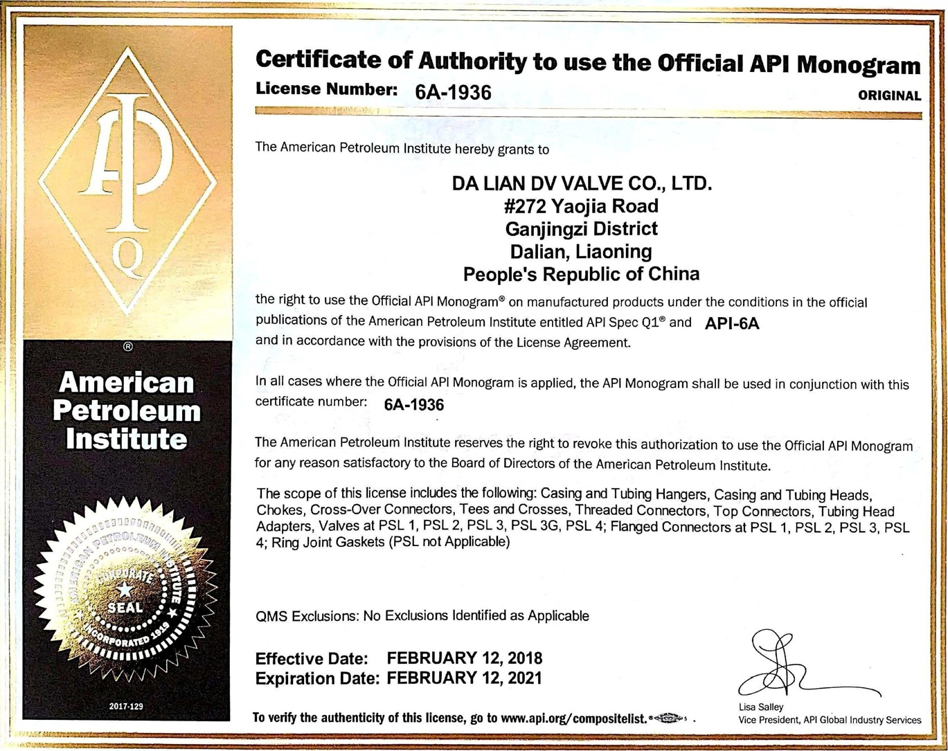 des api 6a